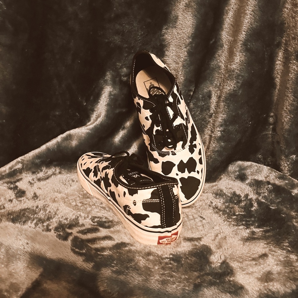 Cow print shoes!